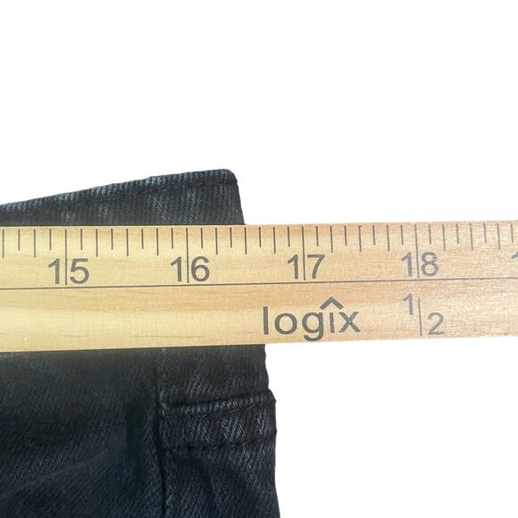 Forever 21 Black‎ Denim Decorative Cutoff Shorts Womens Size 30 Distressed - Picture 5 of 7